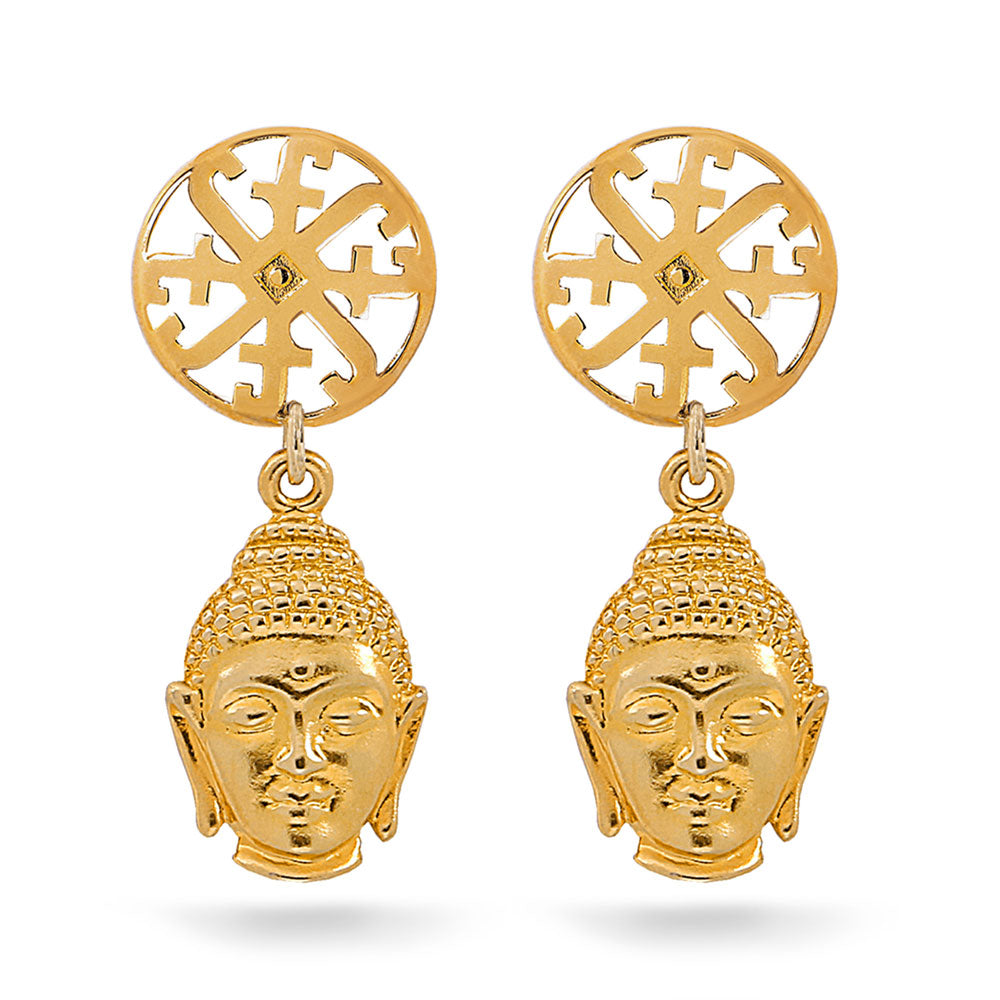 ARETES MEDIANOS CON BUDDHA