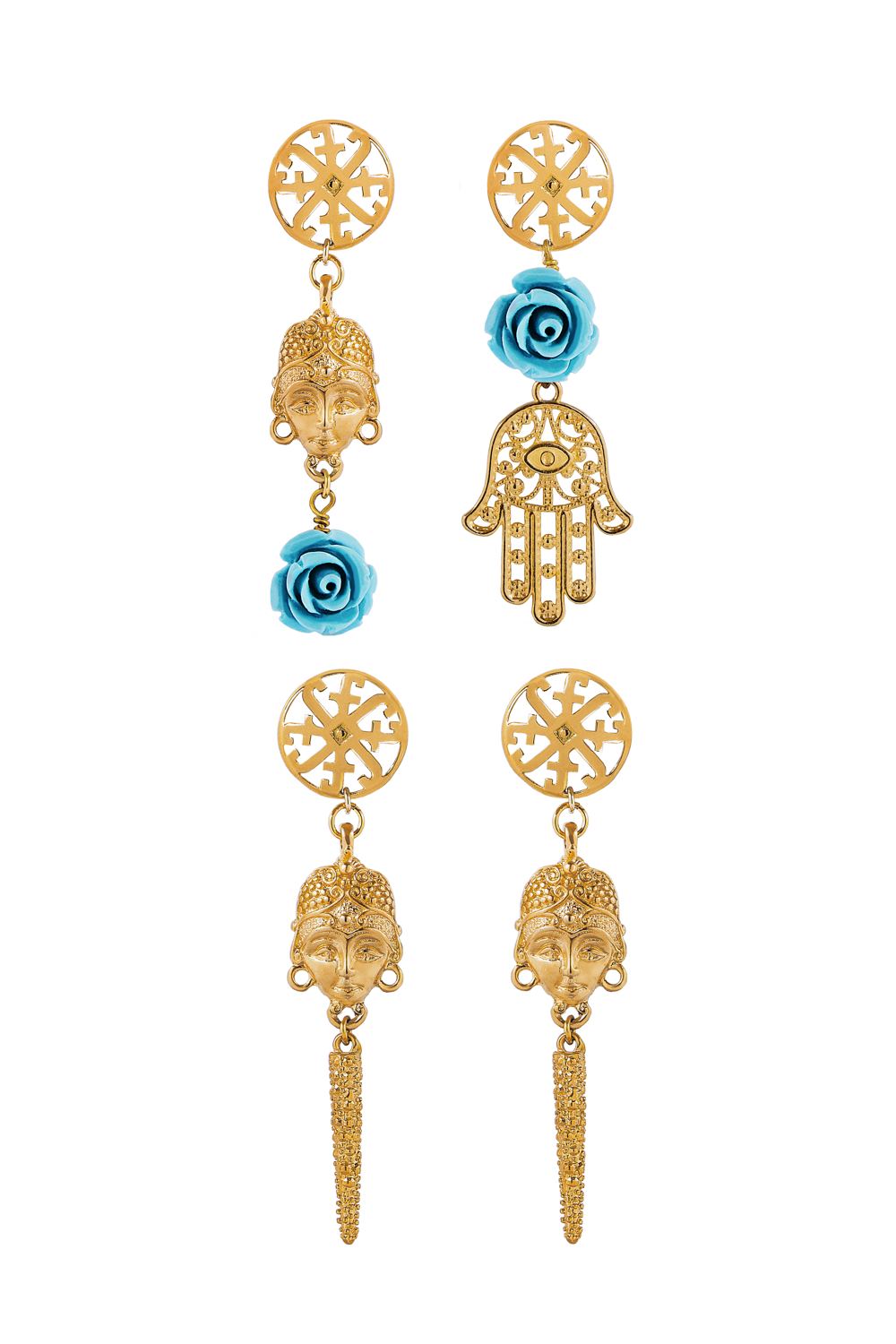 ARETES LARGOS MANDALA