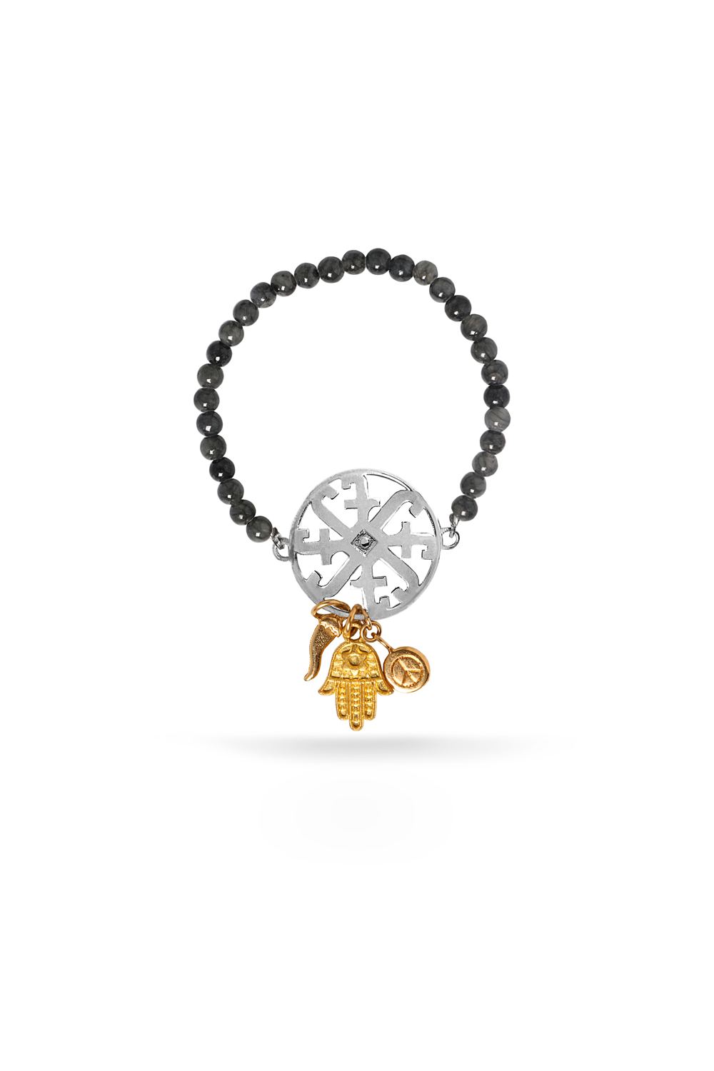 PULSERA PIEDRAS JADE ELASTICA MANDALA