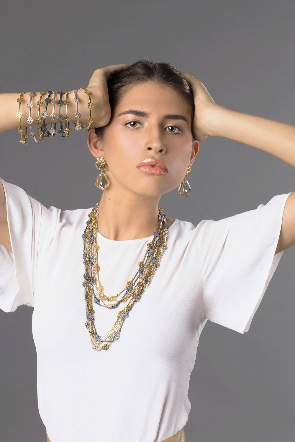 Pulsera Rolada de Vigas y LOGOS Grande