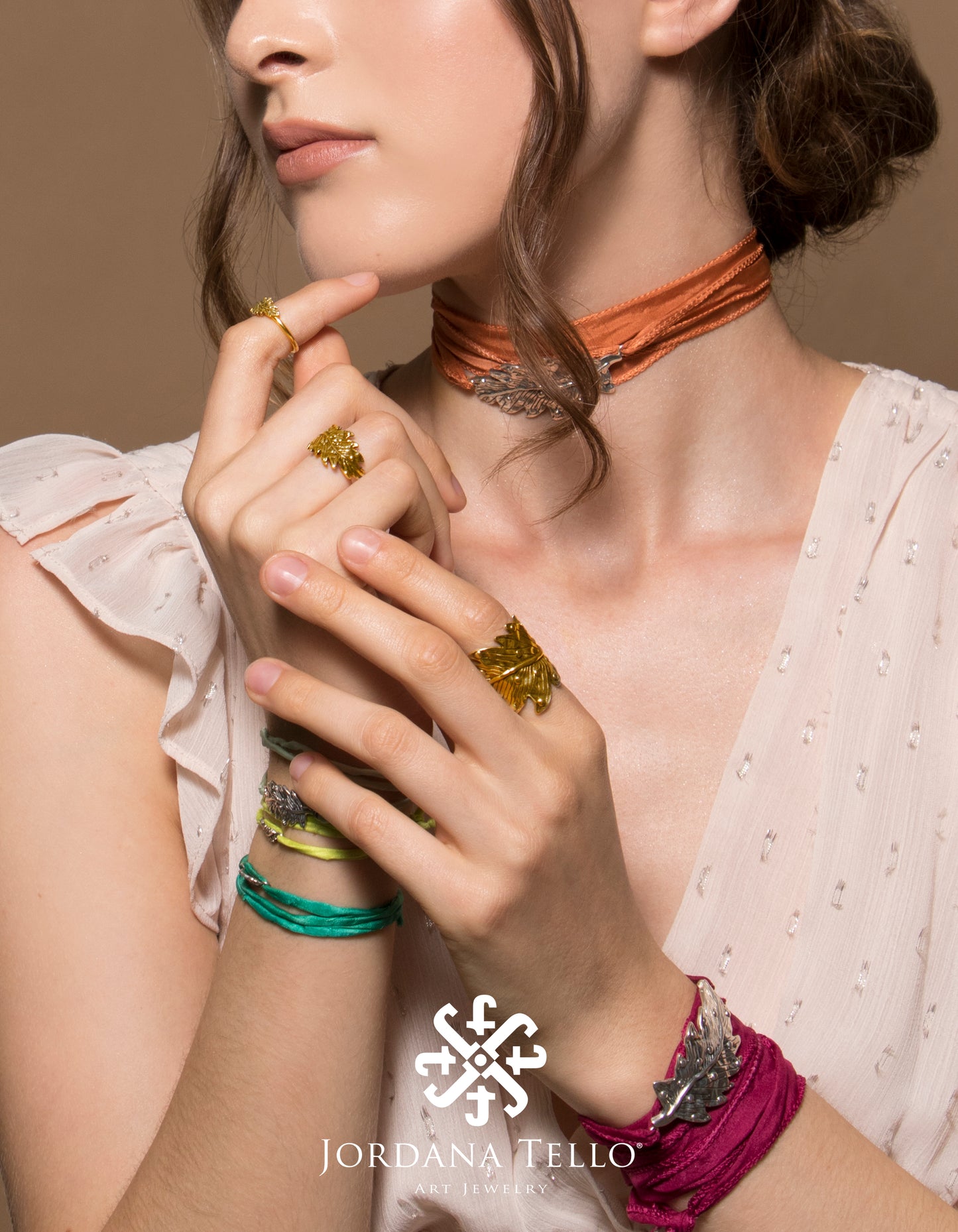 Pulsera/Gargantilla Aurum Seda Chica