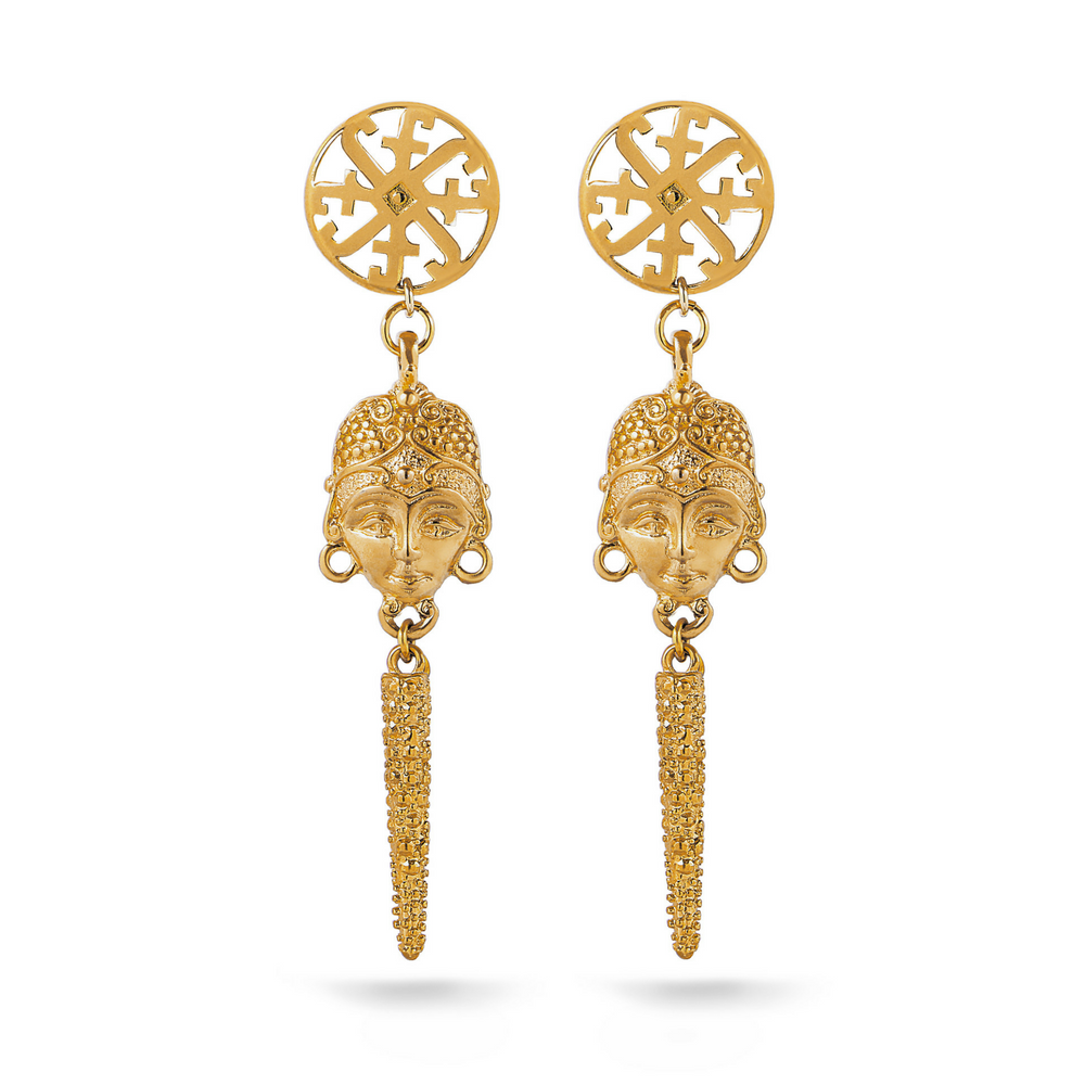 ARETES LARGOS MANDALA